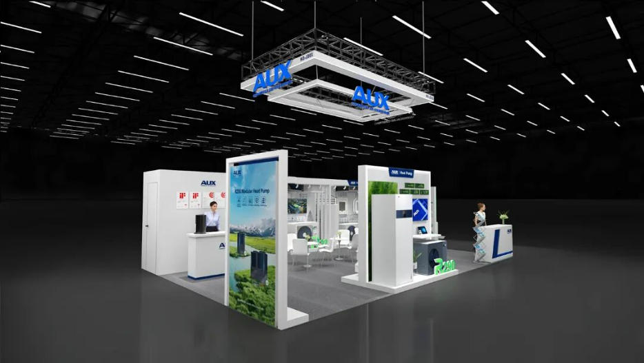 AUX奥克斯|法国巴黎Interclima海外特装展位展览项目现场图01